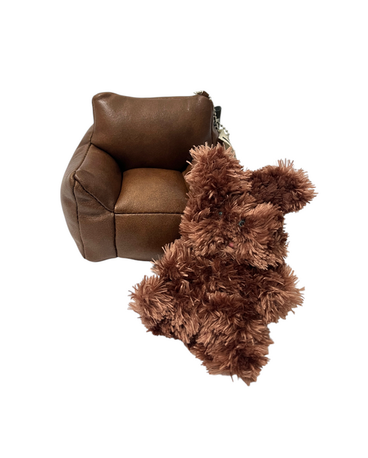 FLASIER TOM Mini Mini Bean Bag Keyring (Vintage Brown)