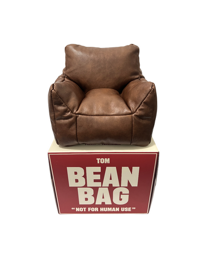 FLASIER TOM Mini Bean Bag Cushion (Vintage Brown)